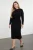Trendyol Curve Dames Zwart Effen Maxi Lang Casual Recht Grote maten Jurk