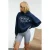 Oversized sweatshirt met capuchon en print