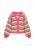 MYMO Gebreid vest  blauw / lila / oranje / pink
