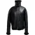 Balenciaga gekreukelde jas met shear-lined in zwart lamsleer