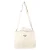 Prada Logo Plaque Shear Handtas in Witte Kasjmier