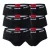 HUGO Slip  rood / zwart / wit