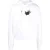 Gebroken witte Jumbo Marker oversized witte hoodie