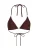 Karl Lagerfeld Bikinitop  donkerbruin / offwhite