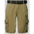 CARS JEANS Korte regular fit cargobroek met stoffen riem, model ‘DURRAS’