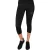 Pinnacle Dames/Dames Capri 3/4 fietsbroek (Zwart)
