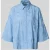 MORE & MORE Regular fit blouse met stitchings en 3/4-mouw