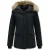 TheBrand Korte winterjas met bontkraag