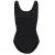 SoulCal Slanke bodysuit met geribde halslijn voor dames (Zwart)