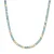 Luxenter Sterling Zilver 925 Ketting met Turkoois Afgewerkt in 18K Geel Goud – Ihun