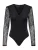 ONLY – ONLSIA V-NECK L/S LACE BODY ACC – Dames – Shapewear