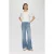 s.Oliver high waist wide leg jeans light blue