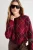 TRENDYOLMİLLA Dames Paars Geruit Driekwart mouw Regular fit Vesten