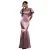 Satin jurk met vlindermouwen dames Goddiva