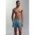MANGO TEEN zwemshort all over print blauw/wit