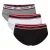 Reebok Herenonderbroeken van katoen met elastische tailleband (set van 3) (Zwart/Wit/Grijs)