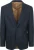 Suitable Colbert Herringbone Merinowol Navy