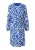 COMMA Jurk  royal blue/koningsblauw / wit