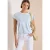 Cecil Dames Shirt met boothals en strepen in Blauw