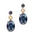 Otazu gold plated oorbellen met Swarovski kristallen Montana