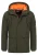 INDICODE JEANS Tussenparka ‘Ocala’  groen / oranje