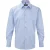Russell Heren Visgraat Werkshirt met lange mouwen (Lichtblauw)