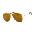 Off White Unisex volwassen zonnebril Ruston L gespiegeld (Goud)