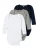 NAME IT Rompertje/body  marine / grijs gemêleerd / wit