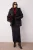 TRENDYOLMİLLA Dames Zwart Effen Lang Regular fit Winter Jassen