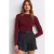Slim Fit Lange Mouw Jersey Blouse