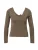 A LOT LESS Trui ‘Nina’  donkerbruin / goud