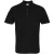 Premier poloshirt met studs voor heren (Zwart)