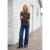 Shirt met lange mouwen, capuchon en bies