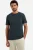 No Excess T-Shirt ronde hals Donker staal, Effen