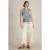 White Stuff Tulip Sleeveless Shirt Blue Print