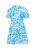 FELIPA Jurk ‘Spring Summer’  blauw / wit