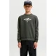 JACK & JONES JUNIOR sweater met print – kaki