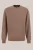 WE Fashion – Heren regular fit sweater met structuur – Regular fit – Lichtbruin – Katoen –