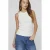 VILA top rib gebreid wit