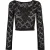 Urban Classics Dames kant gewaad top met lange mouwen
