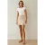 Hoge Taille Mini Suède Rok met Splits