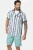 Jan Vanderstorm +FIT Collectie casual overhemd SVENHART Plus Size turquoise / paars
