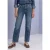 Jeans met Straight Leg pijpen en knoopdetails