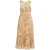 We Fashion Dress Mid Length Beige