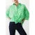 French Connection Florale Twist Crepe Light Top Poise Green/white