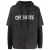Gebroken witte GM vintage grijze hoodie met dubbele mouwen