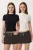 Slim Fit Crew Neck Crop 2-Pack T-Shirt