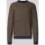 camel active Gebreide pullover met ronde hals en labeldetails
