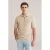 WE Fashion regular polo gebreid beige