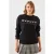Zweetshirt met Hartpatroon en Ronde Hals